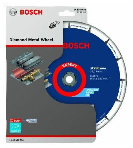 2608900536 Алмазный диск по металлу 230х22мм Bosch