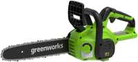 Акк. цепная пила Greenworks G24CS25 24В (щеточный, без акб и з/у, 45 3/8 1,1, 2007707)