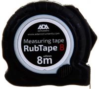 Рулетка ударопрочная ADA RubTape 8 с полимерным покрытием ленты (сталь, с двумя СТОПами, 8м)