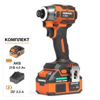 Акк. винтоверт DAEWOO DAX 3521Li SET (21В, б/щет, 220Нм, 1х4,0Ач)