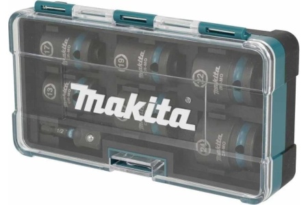 E-16592 Набор ударных торц. головок Impact Black 1/2", 7шт. (13, 17, 19, 21, 22, 24мм, адаптер)