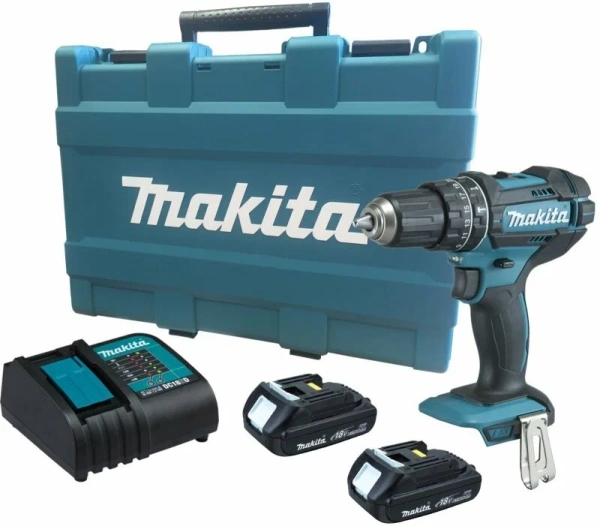 Акк. дрель Makita DHP482SYE (2х1,5Ач)