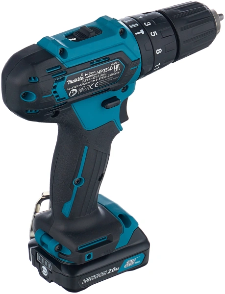 Акк. дрель Makita HP333DWAE (2х2,0Ач, удар)