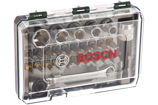 2607017160 Набор бит-27 с ключом-трещоткой Bosch